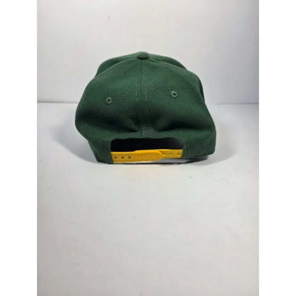 New Era 9FIFTY Green Bay Packers Snapback Hat Cap Green Gold Embroidered OSFM